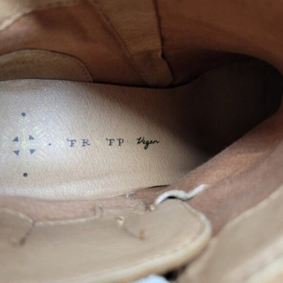 Free people x Faryl Robin Vegan Suede Alameda Booties Tan Brown - Picture 4 of 12